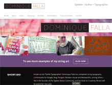 Tablet Screenshot of dominiquefalla.com